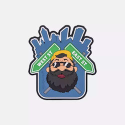 Helikon-tex Beardman Urban Patch PVC Superheldenfigur Abzeichen Beardman 05-Marineblau