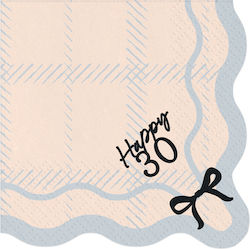 Χαρτοπετσέτες Happy 30 16 5×16 5εκ– 12 Τεμάχια