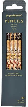 Set of 4 HB Pencils Paperblanks Adventures Asterix 6360