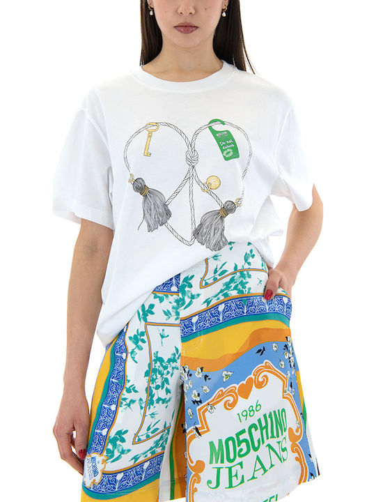 Moschino T-Shirt Κίτρινο, Λευκό, Πράσινο