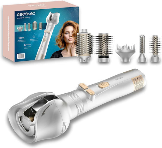 Cecotec Cec Κεραμική Ηλεκτρική Βούρτσα με Αέρα & Περιστρεφόμενη Κεφαλή για Ίσιωμα και Μπούκλες 1100W