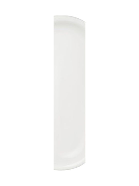 By Bone Serving Platter Oval made of Porcelain White 29x17.5cm