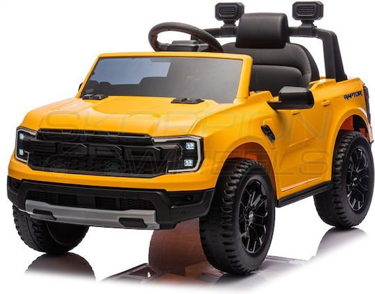 Ford F150 Raptor Μονοθέσιο με Τηλεκοντρόλ Licensed 12 Volt Κίτρινο για 1+ Ετών