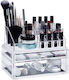 Relaxdays Organizator Cosmetice Cu Sertare Și Separatoare Transparent 23.5x19x14cm