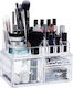 Relaxdays Organizator Cosmetice Cu Sertare Și Separatoare Transparent 23.5x18.5x14cm