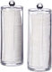 Set 2 Suporturi Organizatoare pentru Dischete Demachiante Relaxdays Plastic Transparent Dimensiuni 20 X 7 Cm