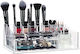 Relaxdays Kosmetikorganisator Mit Schubladen Und Trennzeichen Transparent 28x18x10cm