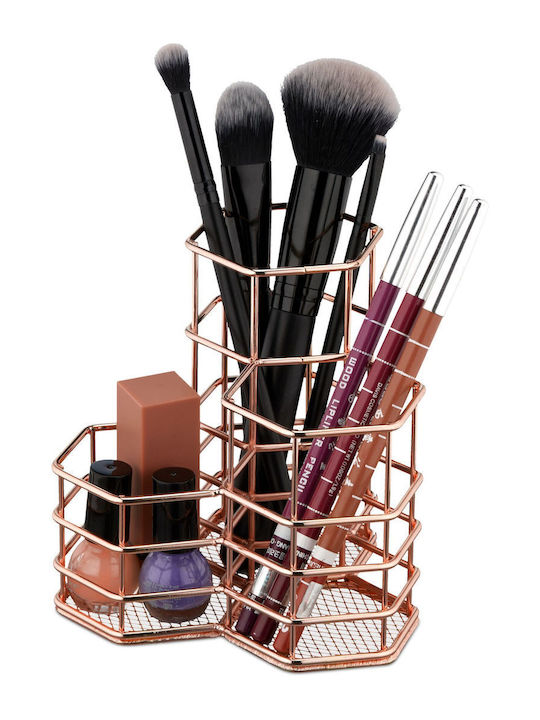 Relaxdays Cosmetics Organizer with Dividers Ros...