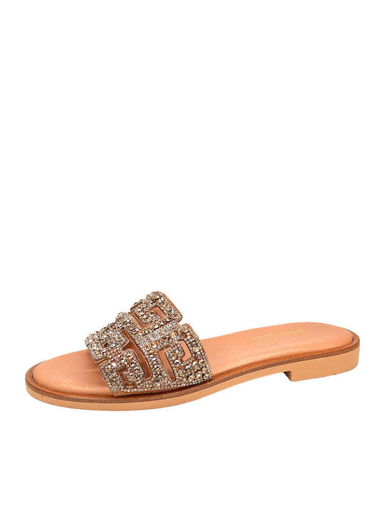 Benefeet Sandale Casual Damă Din Piele Aurii