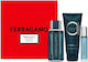Salvatore Ferragamo Intense Leather Herren Set mit Eau de Parfum und Duschgel
