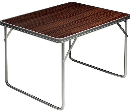 Masa pentru spații exterioare mici Aluminiu Pliabil Maro 80x60x70buc