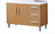 Gloria Countertop without Sink L100xW46xH73cm Brown