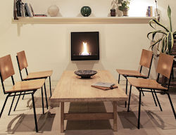 Tenderflame Τζάκι Εσωτερικού Χώρου Μεταλλικό Μαύρο 57.5x23x57.5cm