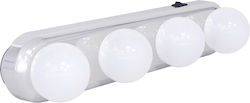 Struhm Lustră pentru Oglinzi de Machiaj LED 1.6W Tensiune 1.5V Alb natural Lățime 30.5cm