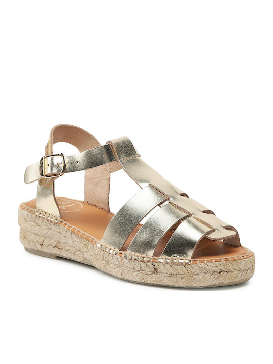 Emma Women's Platform Espadrilles Gold