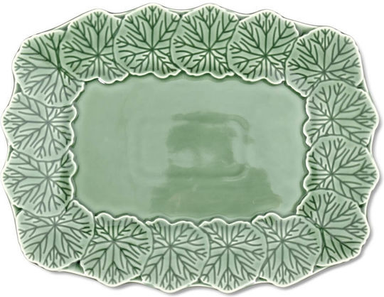 &Klevering Platou de Servire Dreptunghiular Ceramică Verde 32.8x25.2buc 1buc &Klevering Platou de Servire Dreptunghiular Ceramică Verde 32.8x25.2buc 1buc