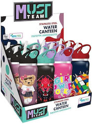 Must Team Stainless Steel Kids Water Bottle wit...