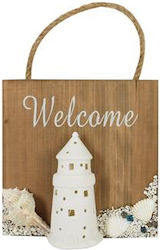 Decorative Frame Lighthouse Light Brown