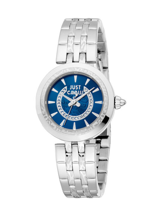 Just Cavalli Animalier Γυναικείο Ρολόι 30mm Μπα...