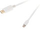 Cabletech Кабел mini DisplayPort мъжки - HDMI мъжки 1.8м Бял (10647-341)