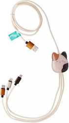 Lazerbuilt USB to micro USB / Type-C / Lightning Cable 1.2m