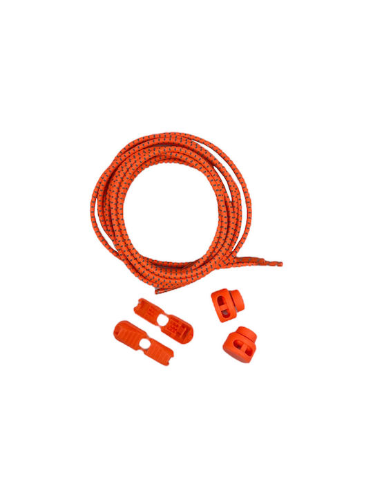 Smart Laces Κορδόνια Παπουτσιών Ελαστικά Reflective Orange 2τμχ