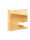 Bambus Wandgarderobe Regal 3 Haken 10 x 36 x 12 cm Braun