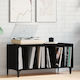 vidaXL Shelves Hi-Fi Furniture Black 38x100x48cm