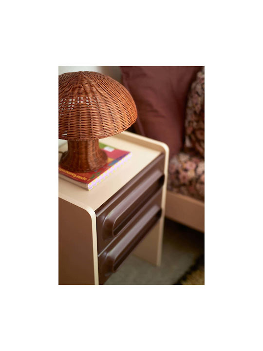 HK Living Tischlampe LED mit Beige Schirm und Basis