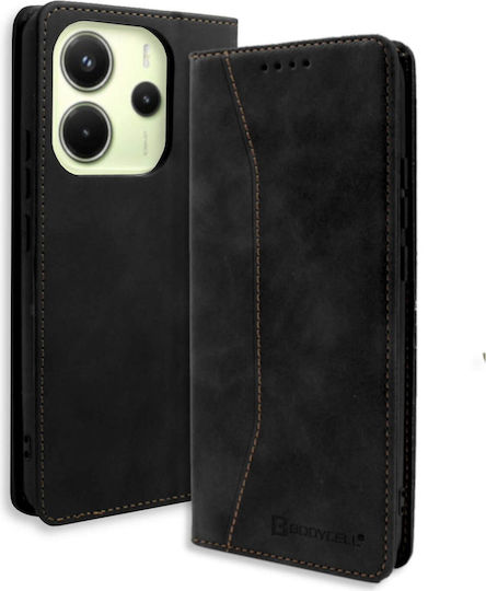 Bodycell Buchen Sie Synthetisches Leder / Leder Schwarz (Xiaomi Note 14 5G)