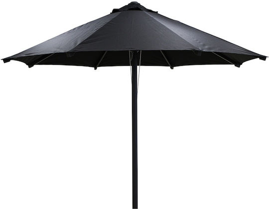 Umbrelă Rotundă Din Aluminiu Neagră Φ3m