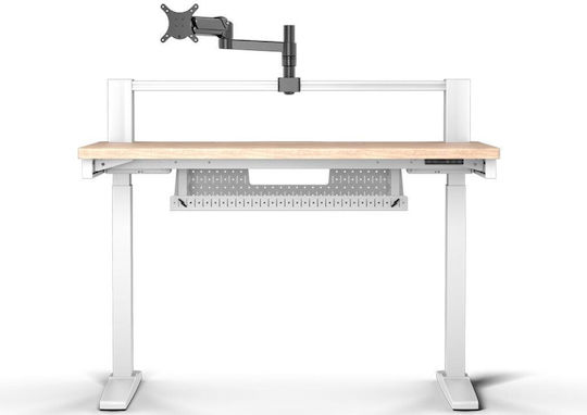 Γραφείο Gaming με USB θύρες 120x76x74εκ. Light Pine Stain Γραφείο Gaming με USB θύρες 120x76x74εκ. Light Pine Stain