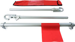 Deuba Tow Bar with Tensile Strength Up to 2 Tons Red