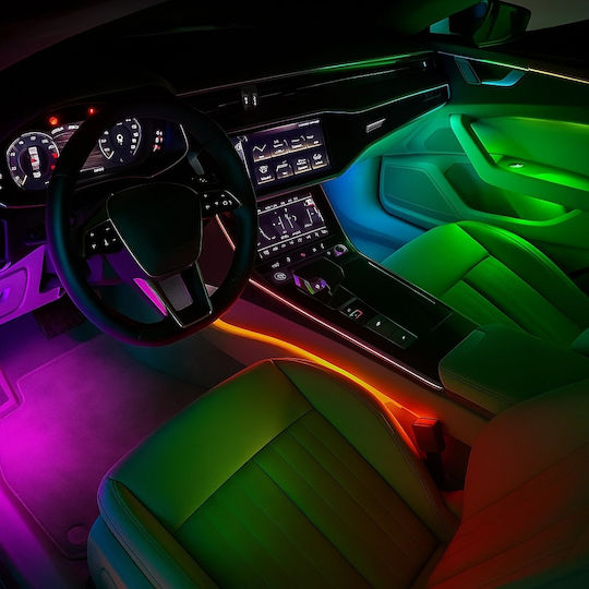 Universal Ambient Light Rgb Acrylic 18 In 1 Dynamic Symphony Effect Bluetooth App Button Control