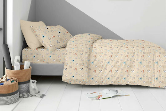 Astron Italy Boho Animals Σετ Παιδικές Μαξιλαροθήκες από 100% Βαμβάκι 52x72εκ. Boho Animals