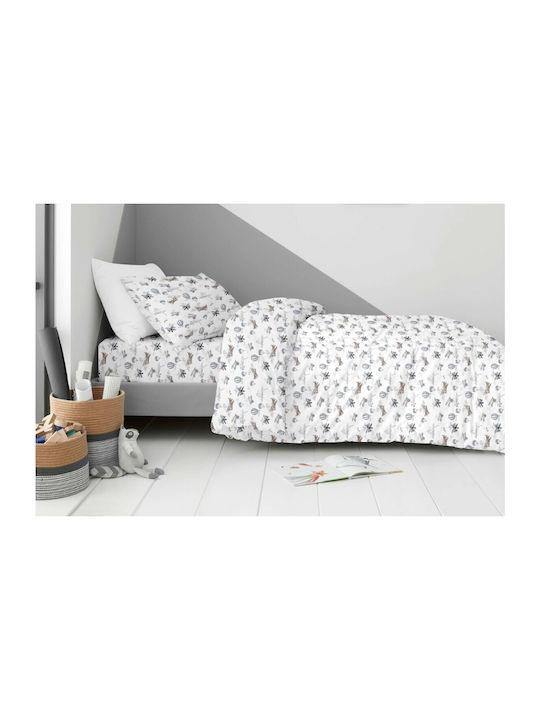 Astron Italy Sky Fly Kids Pillowcases Set Made of 100% Cotton 52x72cm White