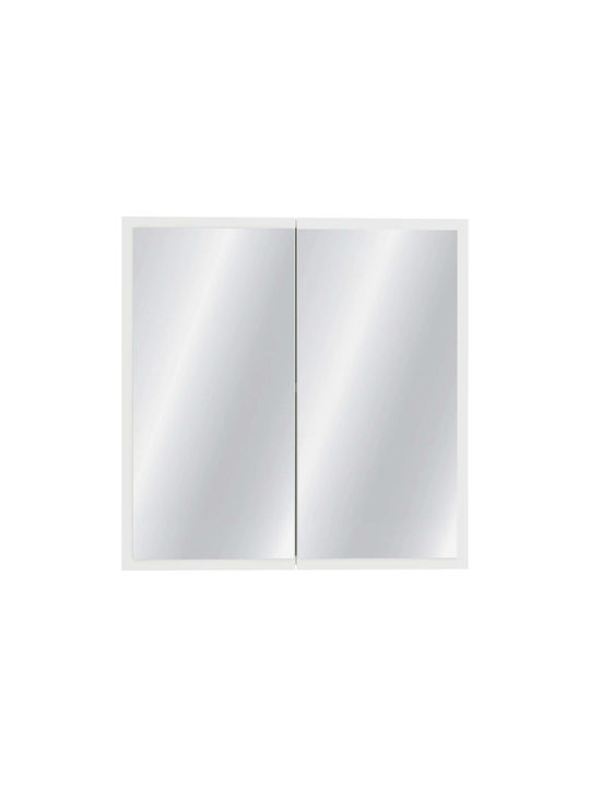 Badezimmerspiegel Berührung mit Schrank 60x13cm Weiß