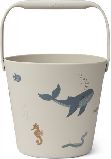 Liewood Moira Sea Beach Bucket made of Silicone Beige