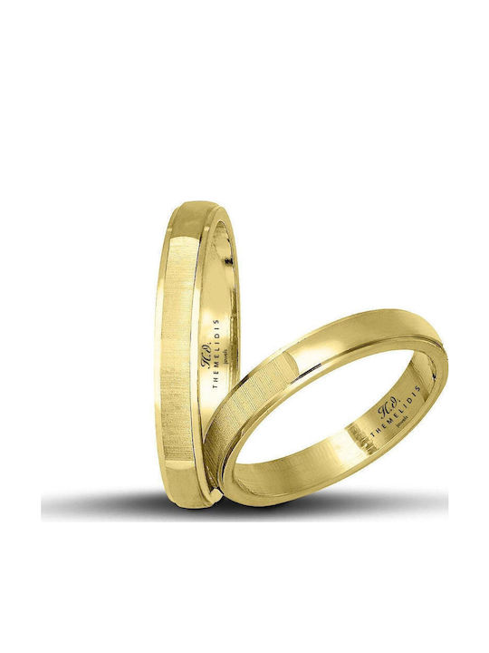 Themelidis Jewels Σετ Βέρες από Κίτρινο Χρυσό 14Κ