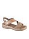 Flache Sandalen für Damen in Beige Farbe
