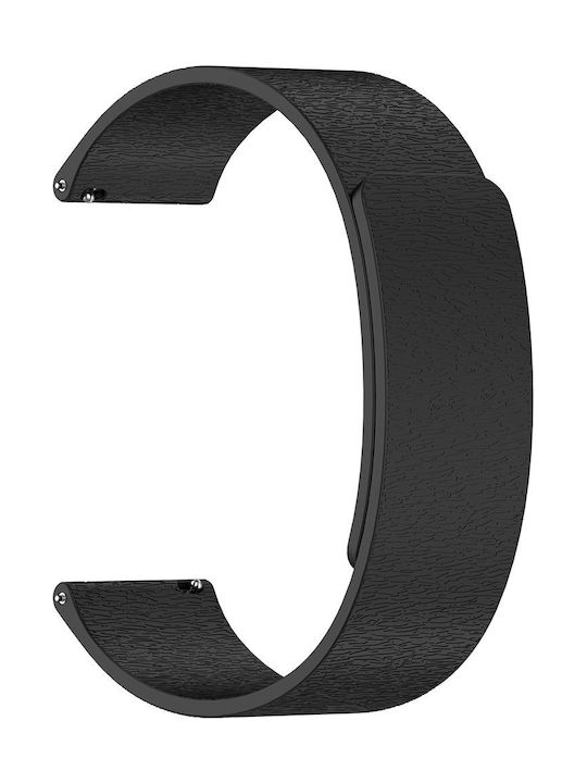 Techsuit Silikon Tragbares Band Schwarz für Samsung Galaxy Watch4/5/Active 2 Huawei Watch GT 3/GT 3 Pro