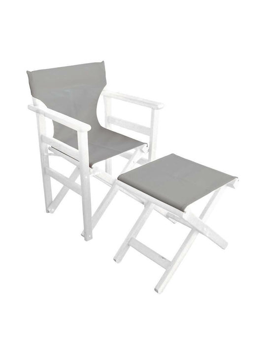 Scaun de regizor Lemn 5247 G 5256 G Gri 2buc 45x40x45cm