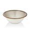 By Bone Serving Bowl Round made of Porcelain Beige with Diameter 18cm 12pcs