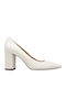 Leather Ecru High Heels