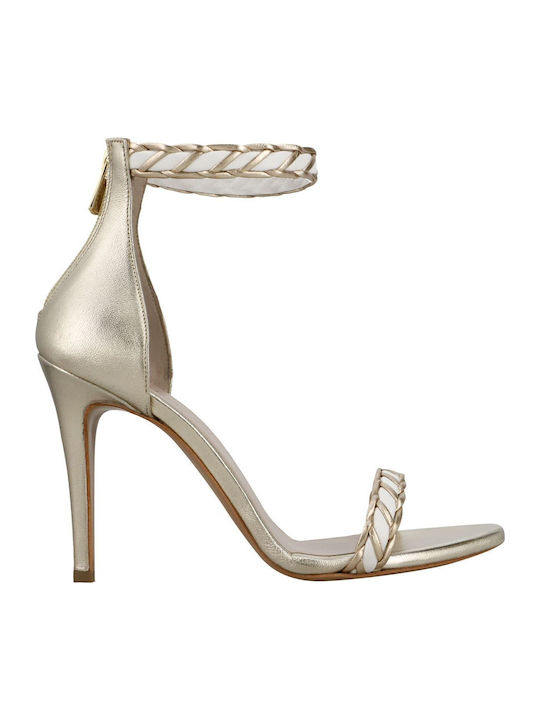 Pumps mit Riemchen Weiß