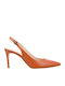 Leather Tabac Brown High Heels