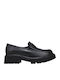 Δερμάτινα Γυναικεία Loafers σε Μαύρο Χρώμα