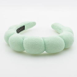 Padded Fabric Terry Headband - Green