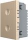 Livolo Touch Wall Switch Two-Way without Frame Gold