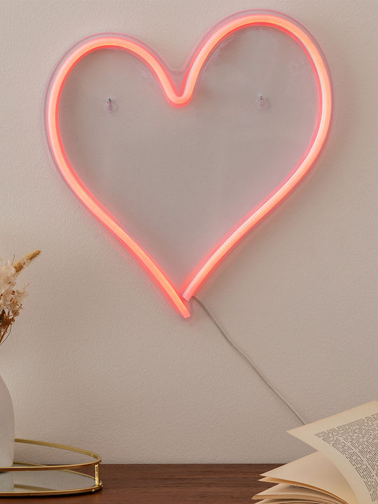 Παιδικό Φωτιστικό Τοίχου Led Πλαστικό Heart
